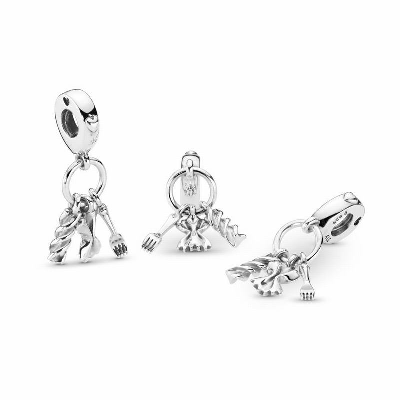 Pandora Love Pasta Dangle Charm NZ, Sterling Silver (235861-FMP)